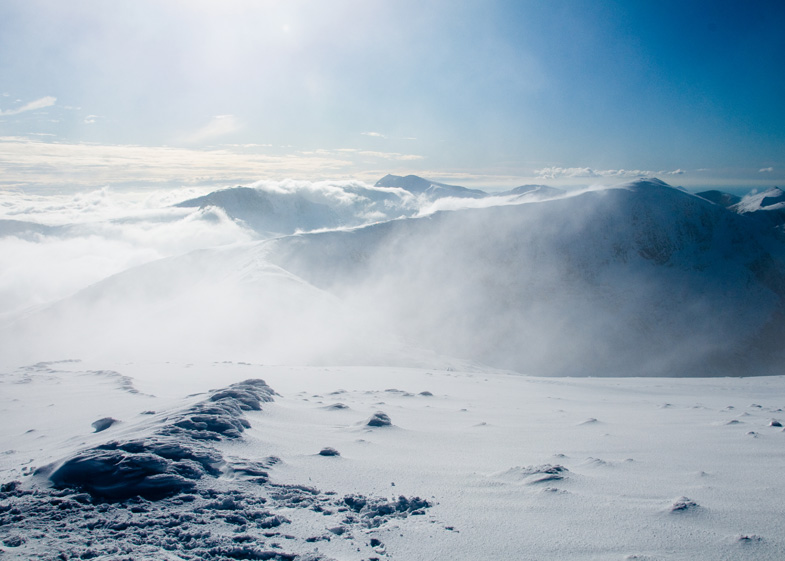 Snowdon in the snow - 1